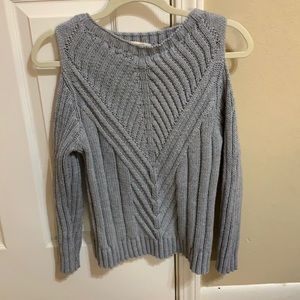 Small cold shoulder sweater